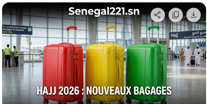 Hajj 2026 : Air Sénégal lance le système des « Valises Tricolores » pour 12 000 pèlerins